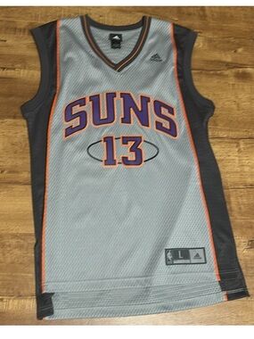 Steve Nash Phoenix Suns Charcoal Gray Jersey